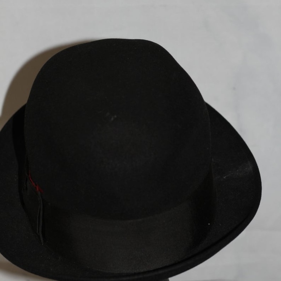 Dobb\'s Black Wool Feathered Fedora Hat main image 6
